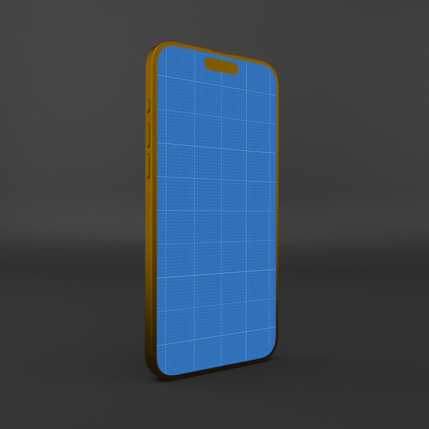 PSD mockup do gold phone 15 pro