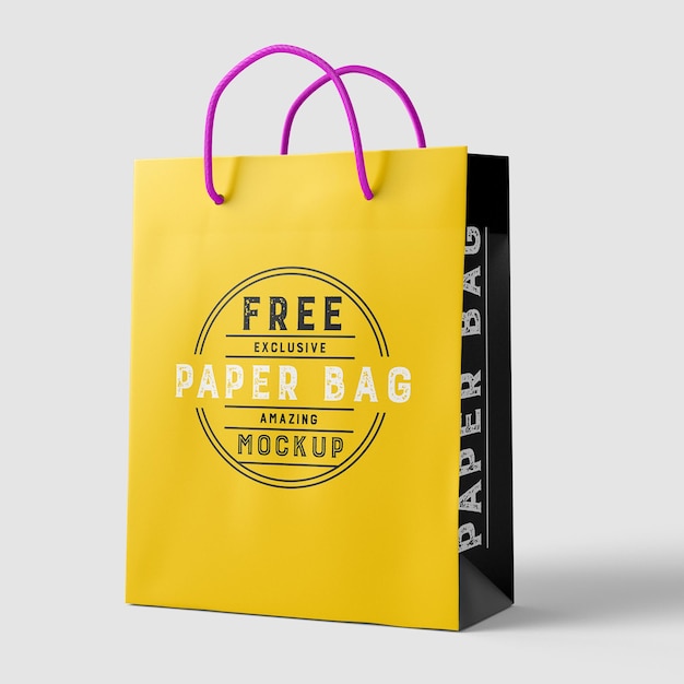 Mockup do saco de papel