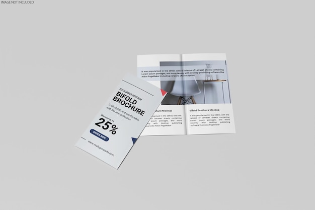 Mockup de doble plegado