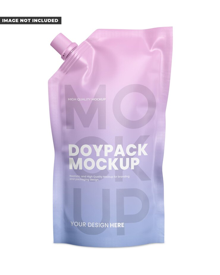 PSD mockup de doypack (en inglés)