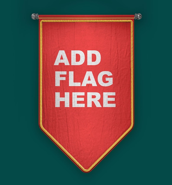 Mockup De Drapeau De Toile Réaliste Psd