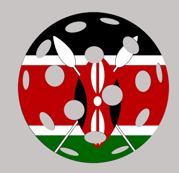 Mockup Du Ballon De Sol Du Kenya