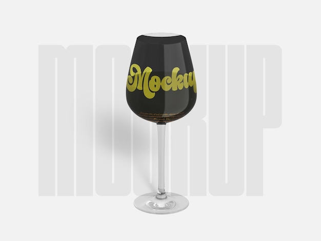 Mockup editable de vino en formato Psd