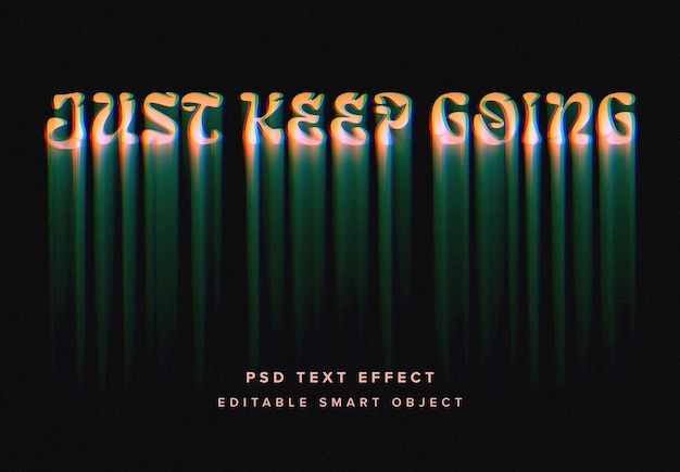 Mockup del efecto de texto de fusión