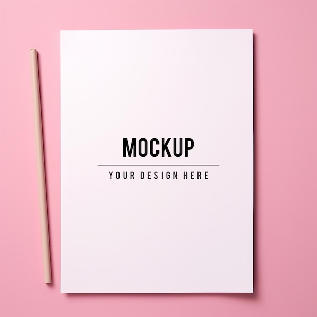 Mockup einer leeren A4-Papiervorlage