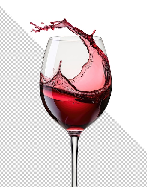 PSD mockup eines rotweinglases