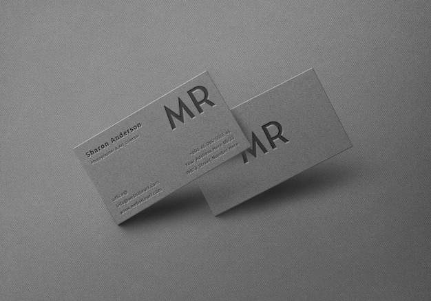 Mockup elegante cartão de visita