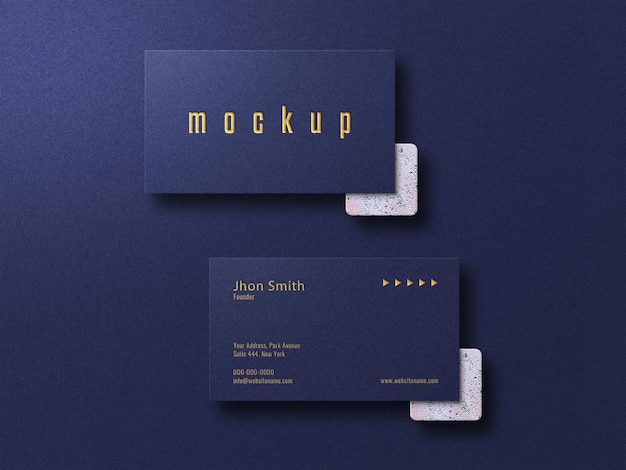 Mockup elegante cartão de visita