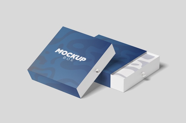MOCKUP Elegante Geschenkkiste Moderne für das Marketing
