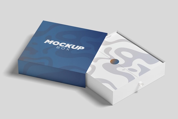 MOCKUP Elegante Geschenkkiste Moderne für das Marketing