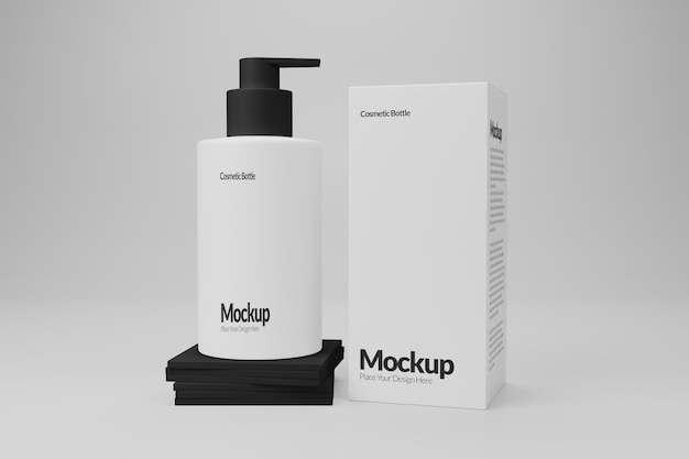 Mockup de embalaje de botellas de marca polivalente