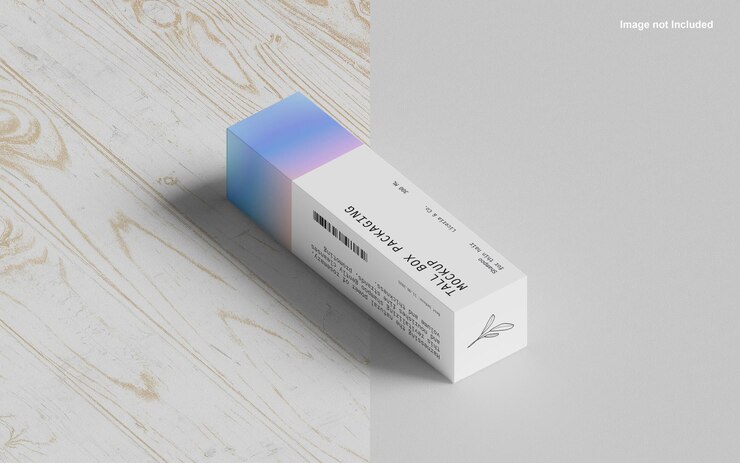 PSD mockup de embalaje de caja alta