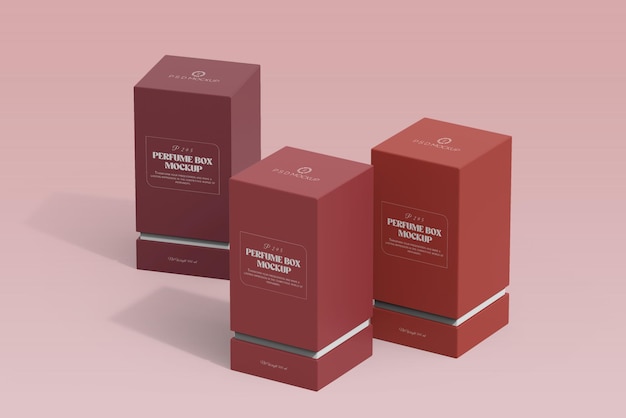 Mockup de embalaje de productos de lujo y elegantes de PSD para la marca