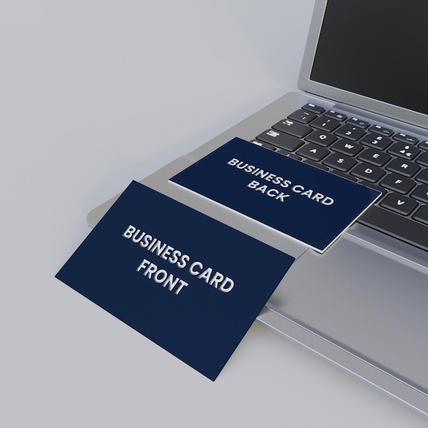 Mockup empresarial PSD con laptop