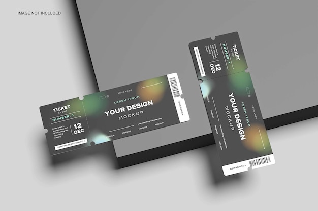 Mockup de las entradas