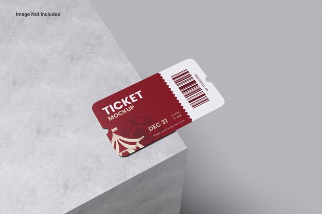 Mockup de las entradas