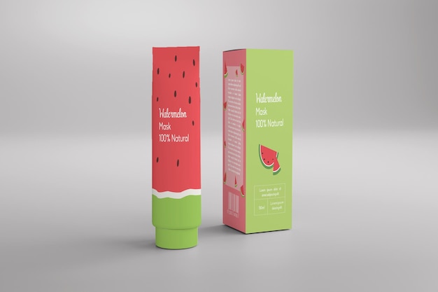 Mockup de envase cosmético