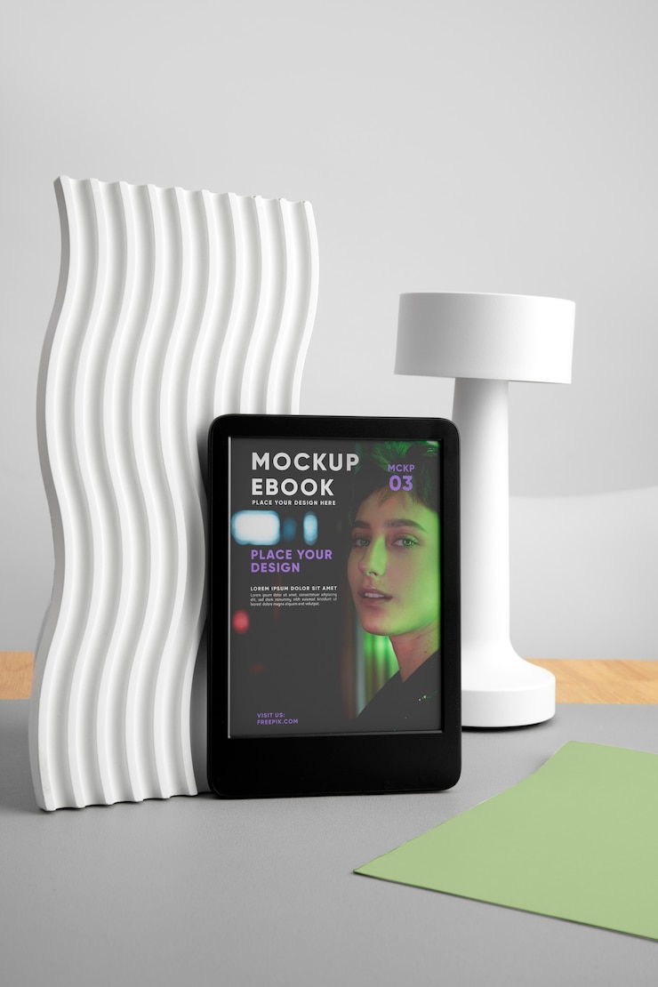 PSD mockup de escritorio de estudio