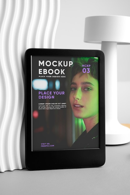 Mockup de escritorio de estudio