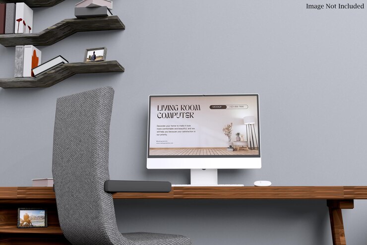 PSD mockup de escritorio en vivo