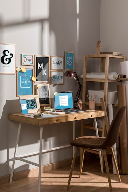Mockup de espacio de trabajo
