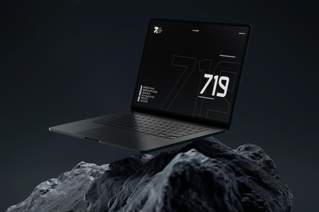 Mockup estetico del portatile Macbook