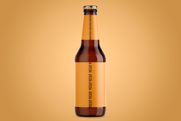 Mockup flasche bier garrafa de cerveja psd