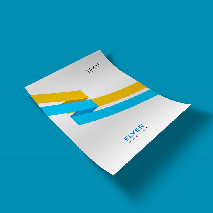 PSD mockup flyer elegante e semplice