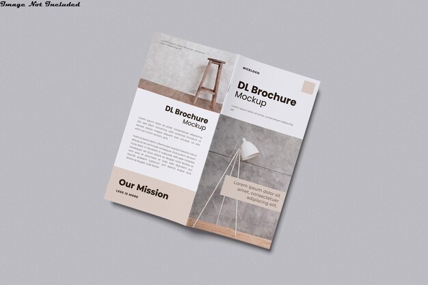 Mockup del folleto DL