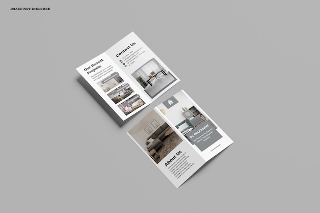 Mockup del folleto DL