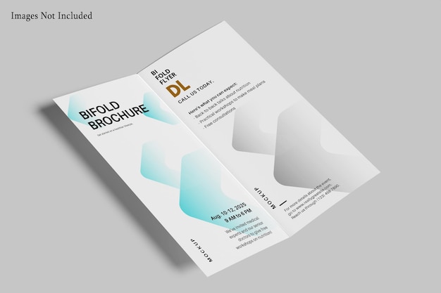 Mockup del folleto plegable DL