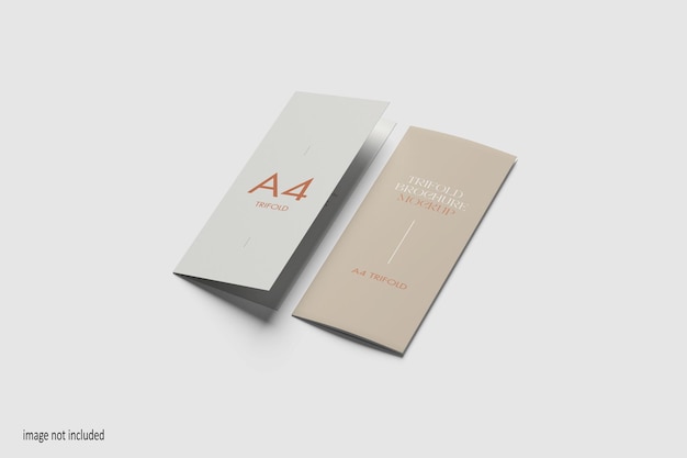 Mockup de folleto tríptico