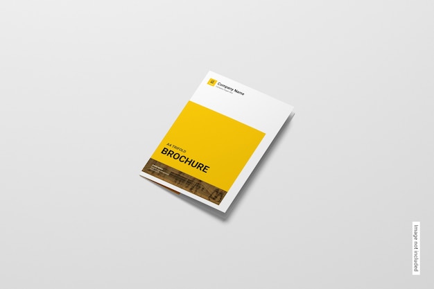 Mockup de folleto tríptico