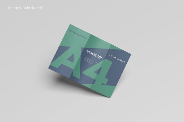 Mockup de folleto tríptico