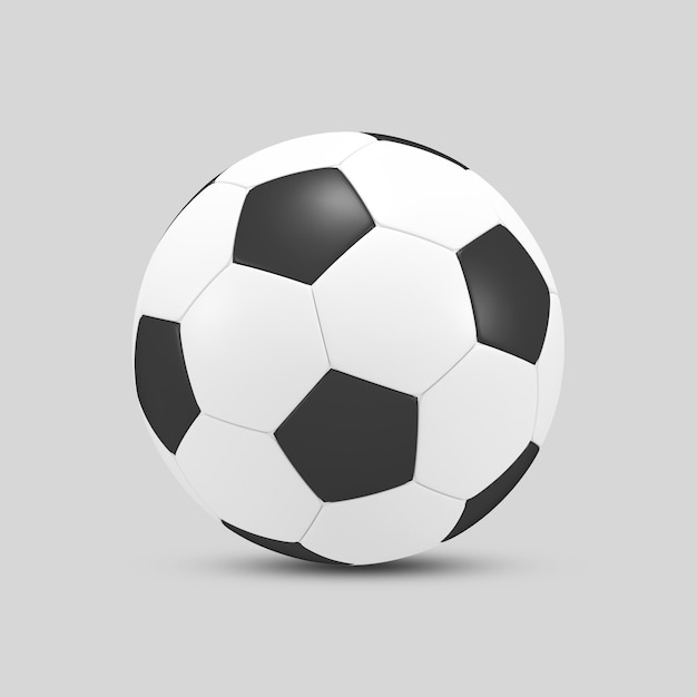 mockup de football 3d rendu en PSD