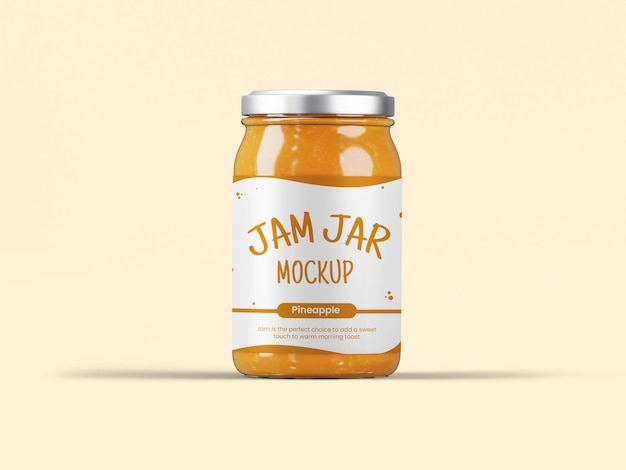Mockup del frasco de mermelada 7