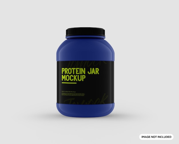 Mockup de frasco de proteínas