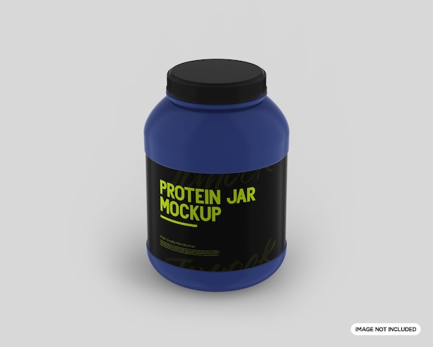 Mockup de frasco de proteínas