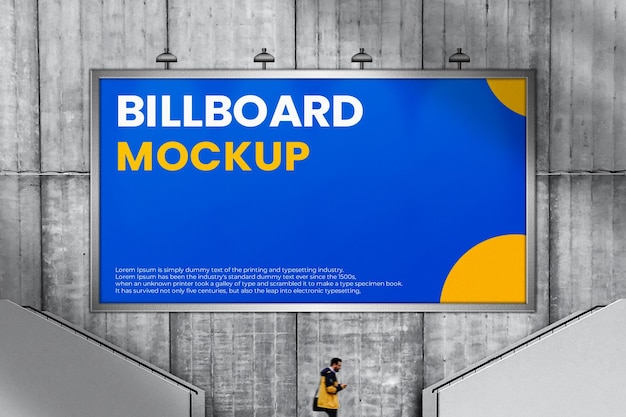 Mockup für Außenwerbung im PSD