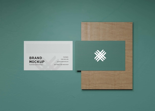 Mockup für business-branding-karten