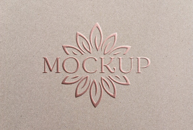 Mockup für das Logo von Rose Gold