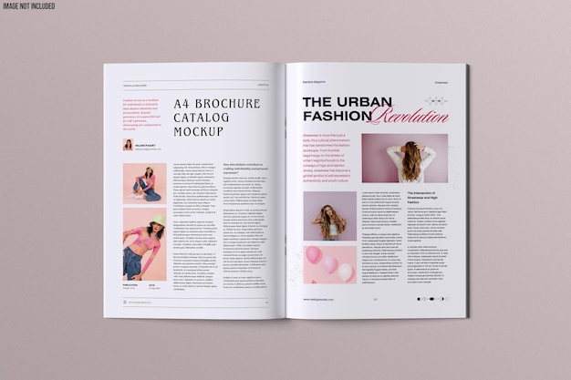 Mockup für den A4-Broschüre-Katalog