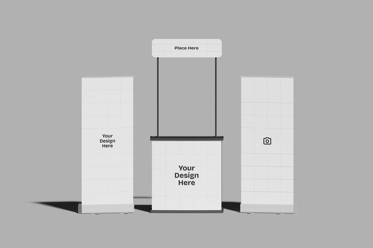 PSD mockup für den promo-stand