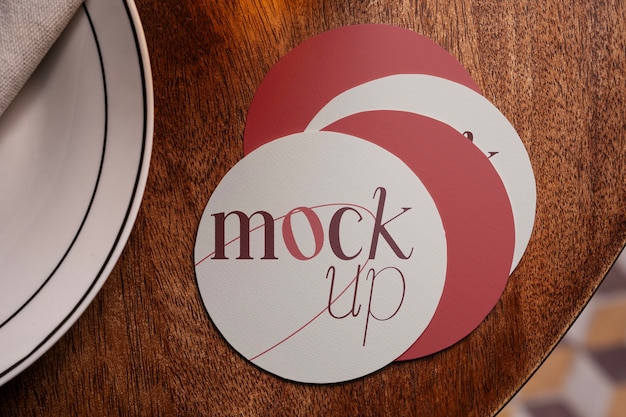 Mockup für die Innenarchitektur eines Restaurants