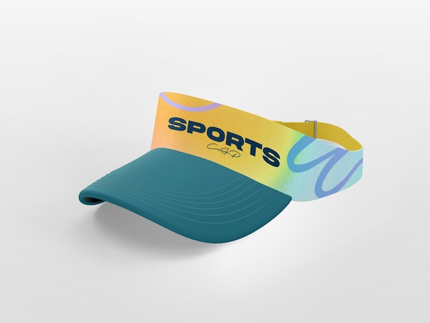 Mockup für die Marke der Tennismütze