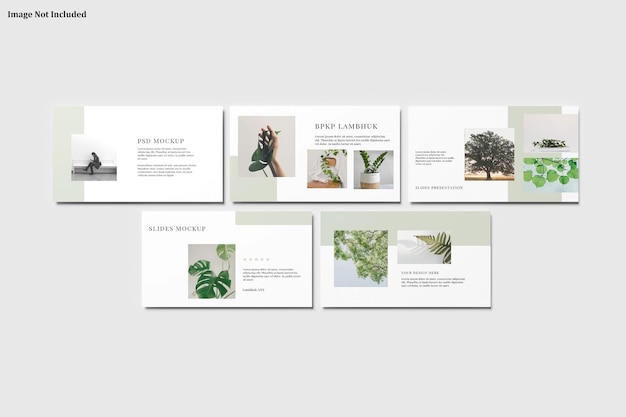 Mockup für die Präsentation von Folien