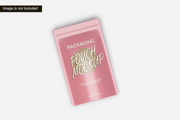 PSD mockup für die verpackung des beutels