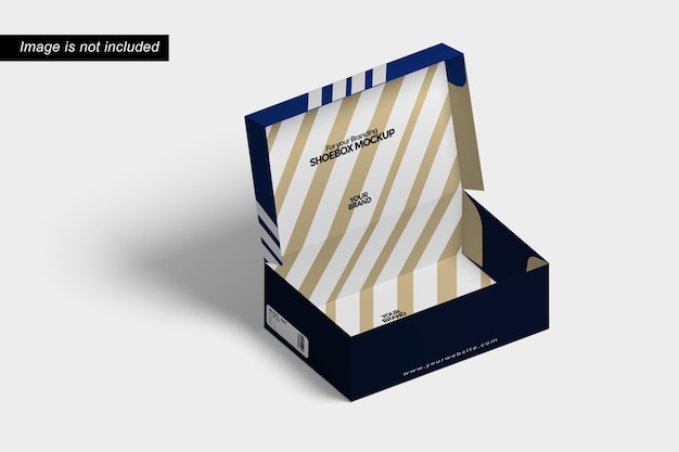 Mockup für die Verpackung von Branding-Schuhschachteln