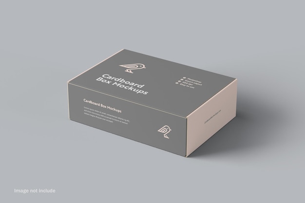 Mockup für die Verpackung von Kartonkisten