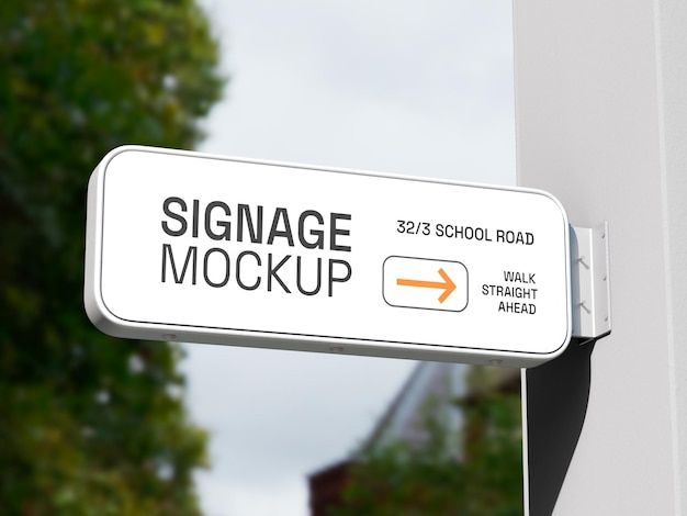 Mockup für digitale Werbeschilder